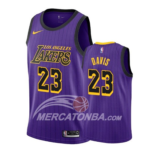 Maglia Los Angeles Lakers Anthony Davis Ciudad 2019-20 Viola